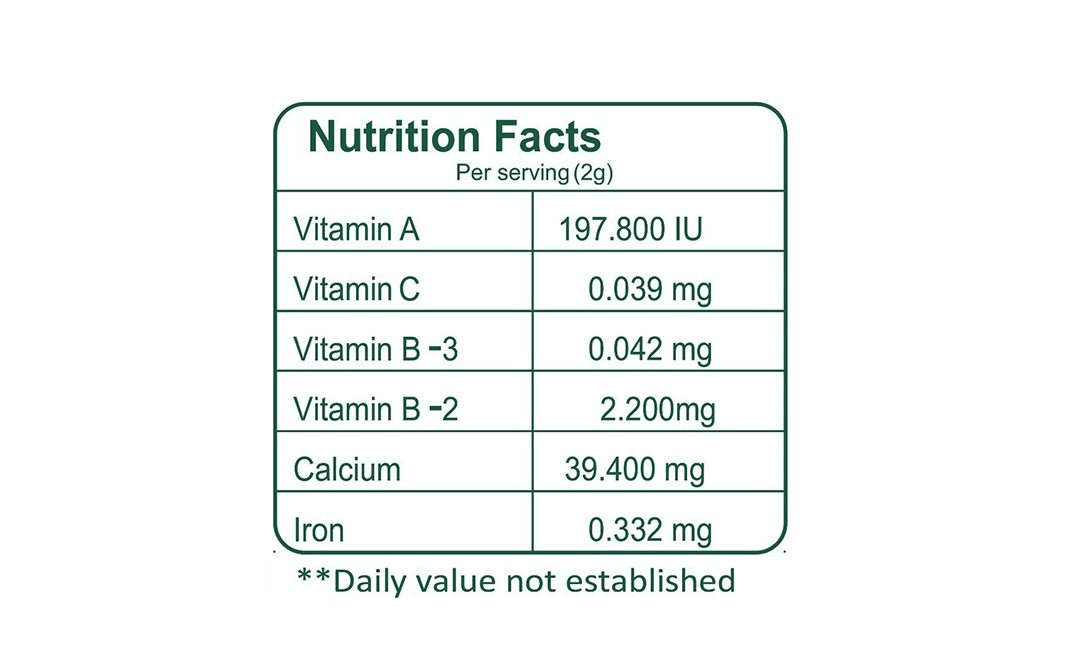 Eastern Ghats Organic Moringa Leaf Powder    Pack  100 grams